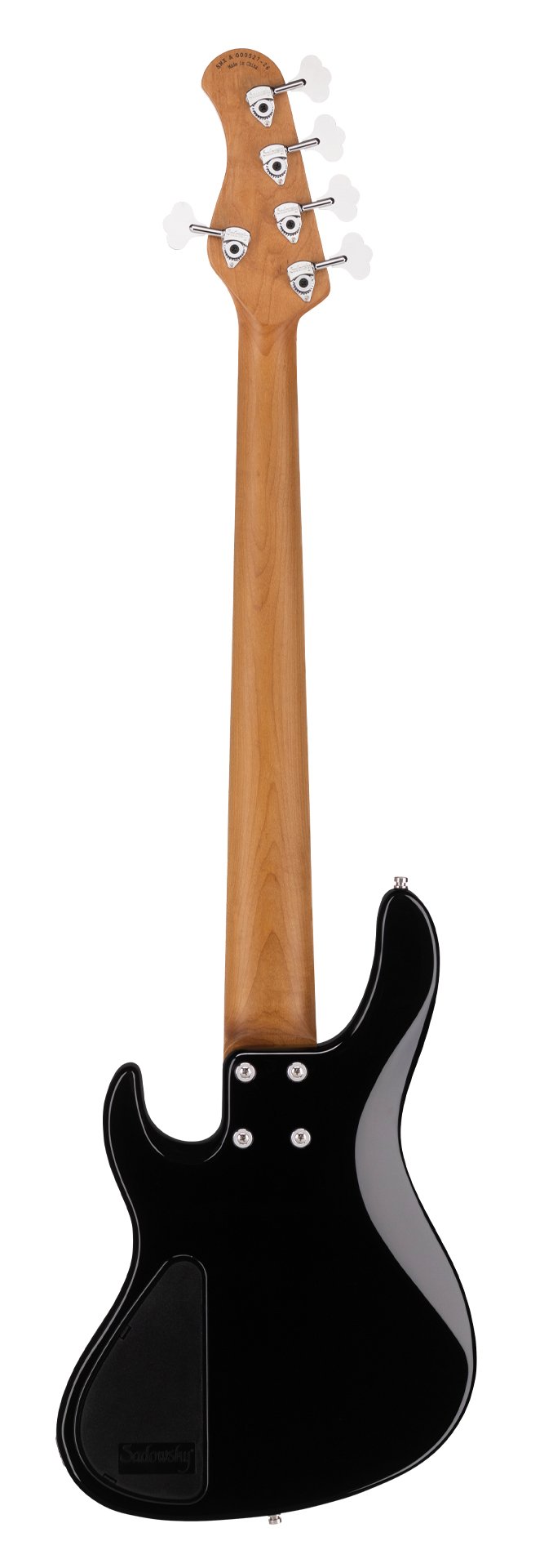 MetroExpress 24-Fret Modern Bass, 5 Fretless - Solid Black High Polish